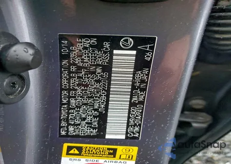 2015 Lexus Ct 200 z USA, uszkodzony, nr VIN JTHKD5BH0F2220165